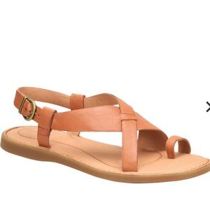 BORN NEW Leather Inya Crossover Tan Sandal 7
